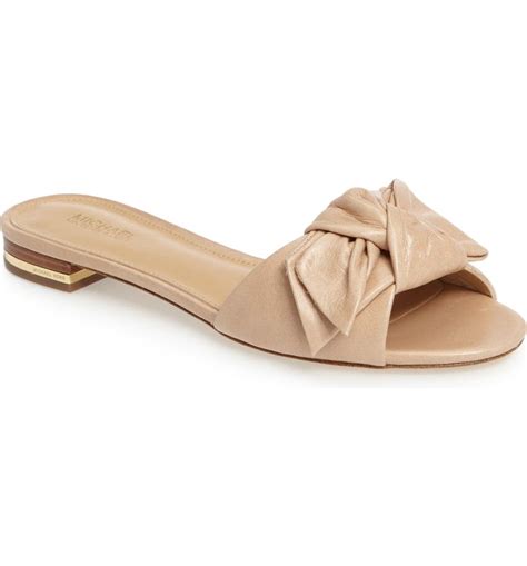 michael kors slipper willa|michael kors leather slides.